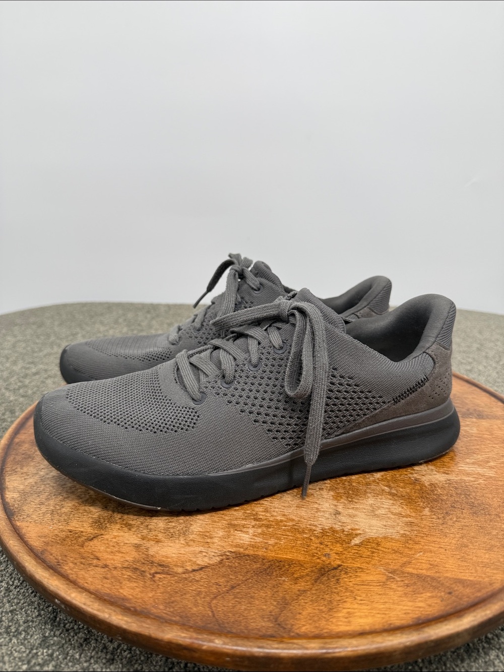 Kizik Shoes Wm 10.5 Mens 9 Gray Slip On Handsfree Sneakers Lace Up Lima Graphite